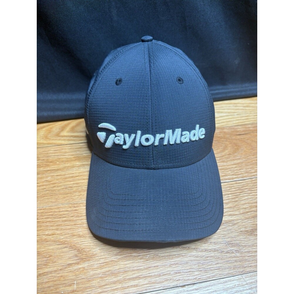 TaylorMade SIM2 TP5 Hat Cap Strap Back Mens One Size Black Golf Logo Embroidered